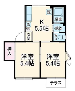 グリーンヴィラ【101号室】の間取り