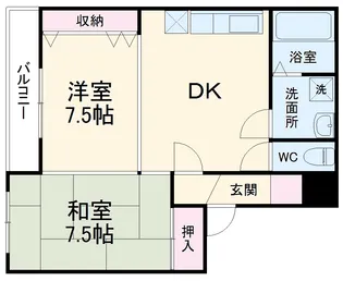 パールハウス【2階】の間取り