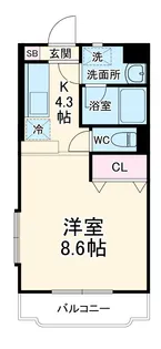 SANTOPIA-SEN【1階】の間取り