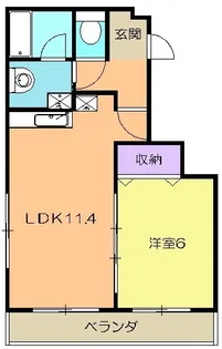 クリア壱番館【3階】の間取り