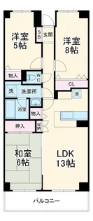 プロスペクト浦和常盤【2階】の間取り