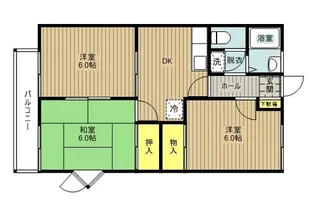 グランハイム宮沢C棟【103号室】の間取り