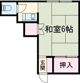 常盤荘【22号室】の間取り