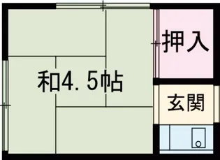 文月荘【108号室】の間取り