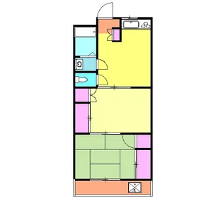 グリーンヒルズ【203号室】の間取り
