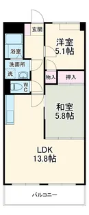 ラヴィアン八千代【6階】の間取り