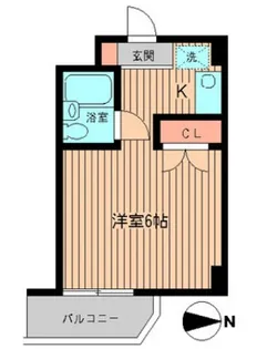 ラ・フェスタ白金【2階】の間取り