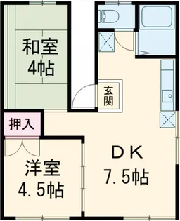 リバーハイツ大澤【2階】の間取り