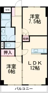 プレステージュミネギシ【3階】の間取り