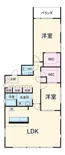エテルナ本陣【701号室】の間取り