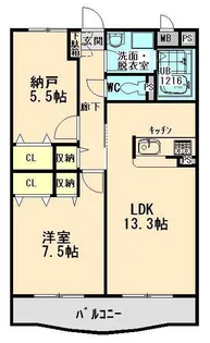 グレースヒル鳥取【3階】の間取り