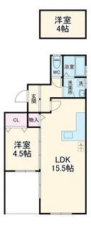 プロバンス ビラ【2階】の間取り