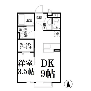 レグルス【102号室】の間取り