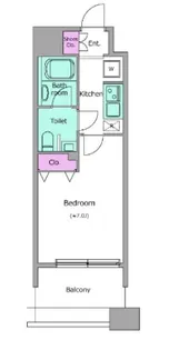 レジディア島津山【3階】の間取り