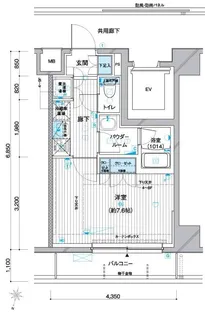 メインステージ赤羽北Ⅱ【603号室】の間取り