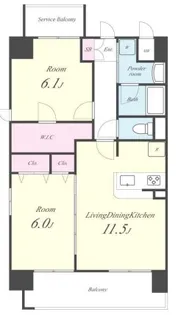 プリモパッソ川口【3階】の間取り
