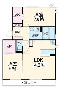 セピアコート 南館【3階】の間取り