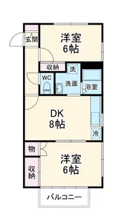 エステートピアK【2階】の間取り