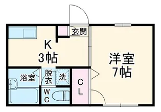 EXCEL追浜【201号室】の間取り