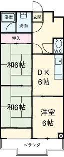 鹿乗グリーンハイツ【407号室】の間取り