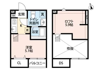 Caminoalta東大宮(カミノアルタヒガシオオミヤ)【1階】の間取り
