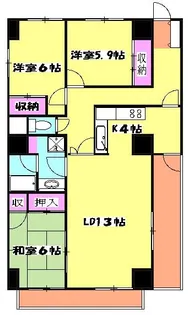 V.I.P.ロイヤル氷川台【10階】の間取り