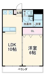 フローレス八番館【3階】の間取り