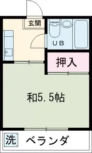 コーポ中島【302号室】の間取り