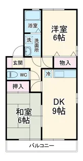 ヴァレンサ氷川B【2階】の間取り