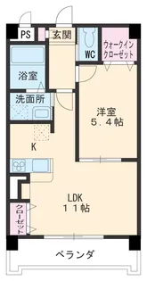 BEL FIORE M【206号室】の間取り