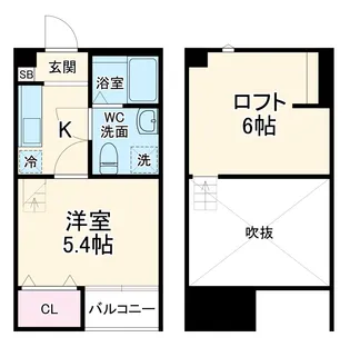 ラ・ルーチェ大和田【1階】の間取り