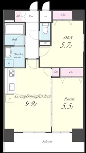 プライムスクエアⅡ【7階】の間取り