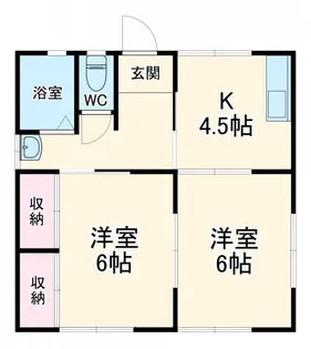 ハイツ山本【2階】の間取り