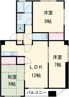 グランディール志芳【3階】の間取り