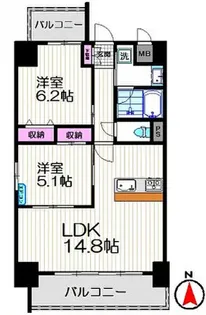 With Ibis(ウィズアイビス)【5階】の間取り