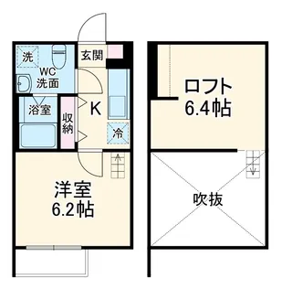 Prairie Un 大宮【2階】の間取り