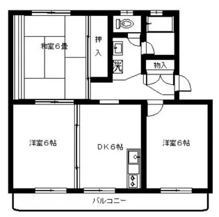 タウニィ千代【201号室】の間取り