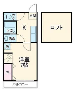 Fontana East【204号室】の間取り