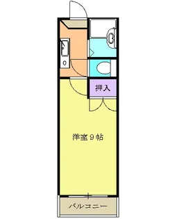 パレス豊栄【1階】の間取り