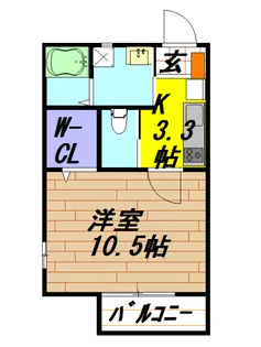 ROMEO A棟【1階】の間取り