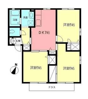 グランドゥール【1階】の間取り