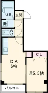 サングレイス吉田【1階】の間取り