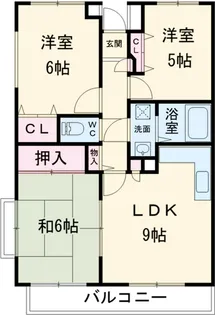パークヒル大宮【2階】の間取り