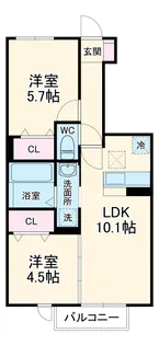 ルミナステラス【1階】の間取り