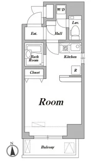 レジディア大井町【7階】の間取り