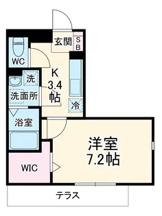 エギスハイム【1階】の間取り