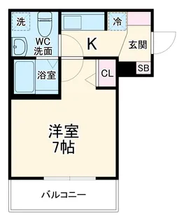 Aile東大宮【3階】の間取り