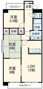 サントルヴィル【701号室】の間取り