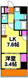 アクシーズタワー川口Ⅷ【1階】の間取り