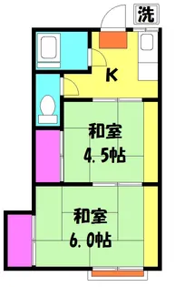 クララ荘【2階】の間取り